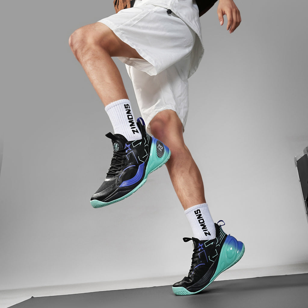 Men’s High-Performance Basketball Shoes – Seamless Knit Court Sneakers | A500