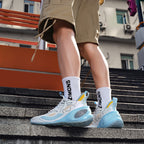 Men’s High-Performance Basketball Shoes – Seamless Knit Court Sneakers | A500