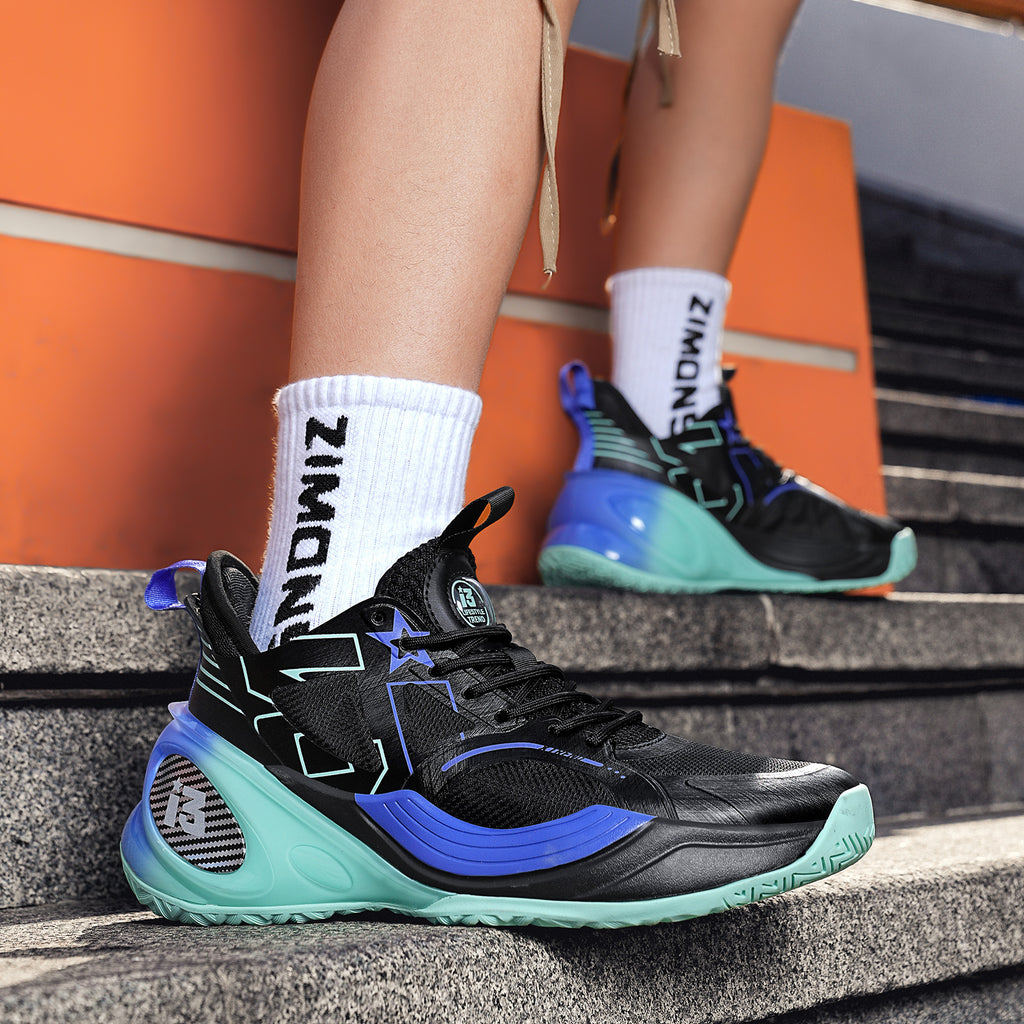 Men’s High-Performance Basketball Shoes – Seamless Knit Court Sneakers | A500