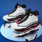 Men’s High-Top Basketball Shoes with Rotating Strap & Air Cushion – Street Sport Sneakers | A329