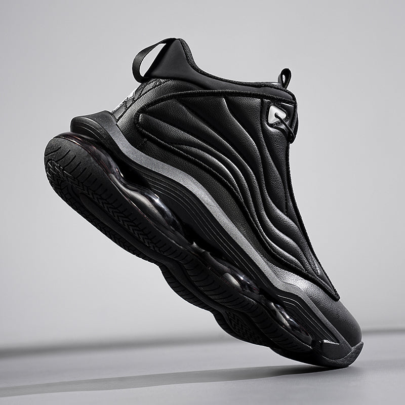 Men’s High-Top Basketball Shoes with Rotating Strap & Air Cushion – Street Sport Sneakers | A329