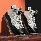 Men’s High-Top Basketball Shoes with Rotating Strap & Air Cushion – Street Sport Sneakers | A329