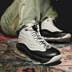 Men’s High-Top Basketball Shoes with Rotating Strap & Air Cushion – Street Sport Sneakers | A329