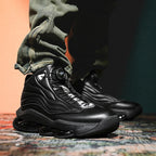 Men’s High-Top Basketball Shoes with Rotating Strap & Air Cushion – Street Sport Sneakers | A329