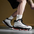 Men’s High-Top Basketball Shoes with Rotating Strap & Air Cushion – Street Sport Sneakers | A329