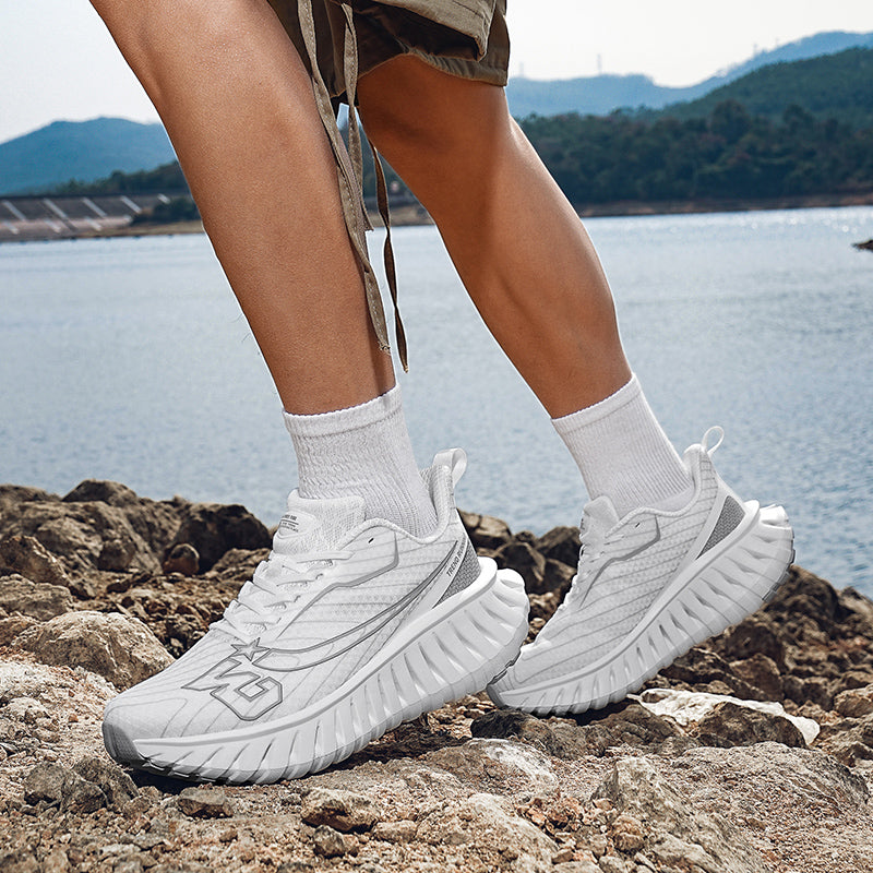 Carbon Plate Running Shoes for Men – Lightweight & Breathable with TPU Midsole Sneaker | A396