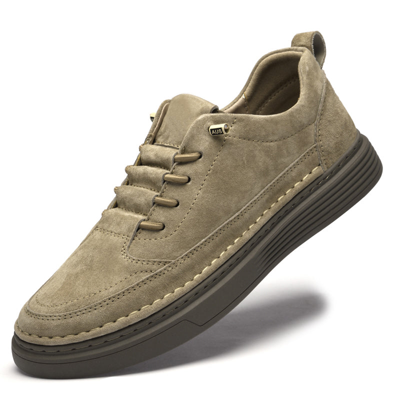 Scarpe da ginnastica Oxford in vera pelle per esterni, fatte a mano, scarpe casual in pelle | Z2039 