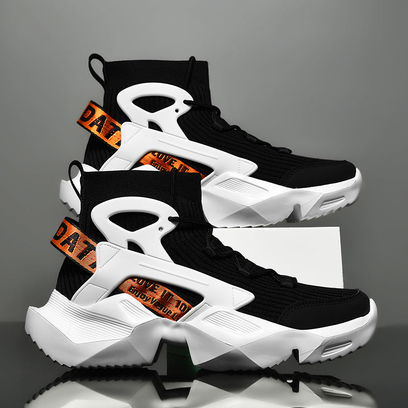 Men’s Trendy Knit Running Sneakers – Ultra-Lightweight, Breathable & Shock-Absorbing Sport Shoes | 803-1