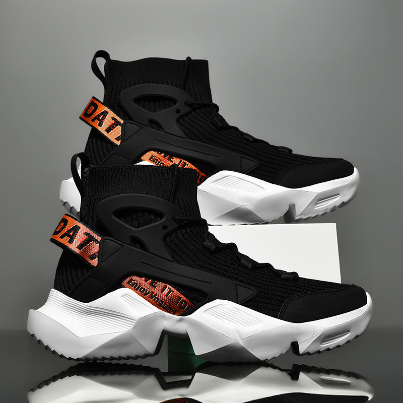 Men’s Trendy Knit Running Sneakers – Ultra-Lightweight, Breathable & Shock-Absorbing Sport Shoes | 803-1