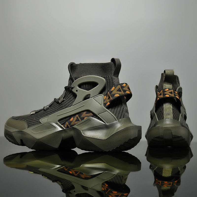 Men’s Trendy Knit Running Sneakers – Ultra-Lightweight, Breathable & Shock-Absorbing Sport Shoes | 803-1