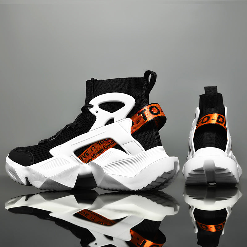 Men’s Trendy Knit Running Sneakers – Ultra-Lightweight, Breathable & Shock-Absorbing Sport Shoes | 803-1