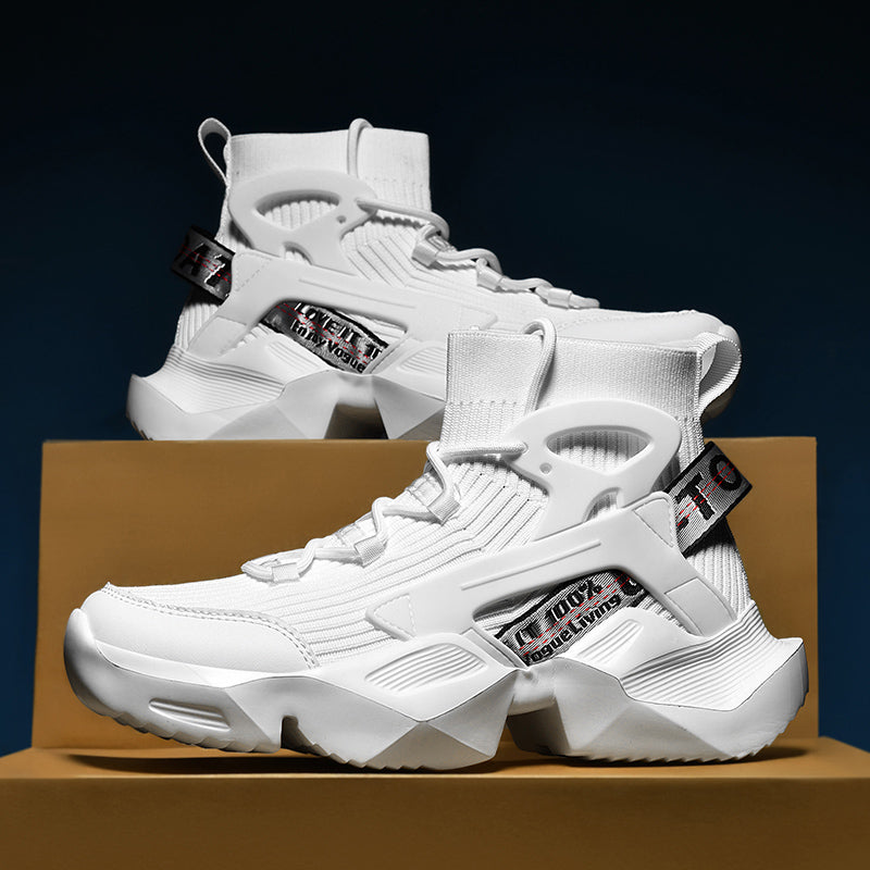 Men’s Trendy Knit Running Sneakers – Ultra-Lightweight, Breathable & Shock-Absorbing Sport Shoes | 803-1