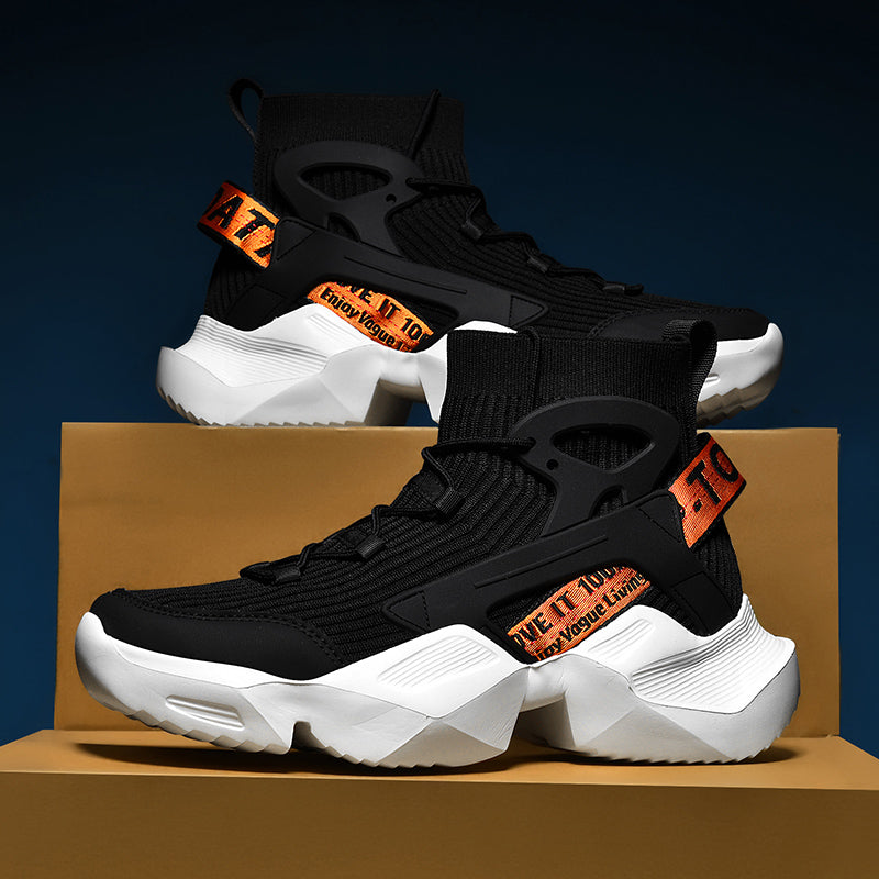 Men’s Trendy Knit Running Sneakers – Ultra-Lightweight, Breathable & Shock-Absorbing Sport Shoes | 803-1