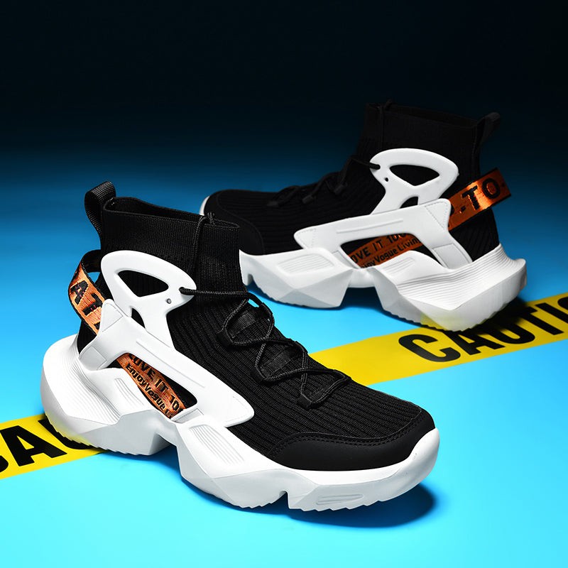 Men’s Trendy Knit Running Sneakers – Ultra-Lightweight, Breathable & Shock-Absorbing Sport Shoes | 803-1