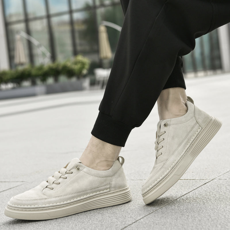 Baskets d'extérieur en cuir véritable Oxford Chaussures décontractées en cuir faites à la main | Z2039 