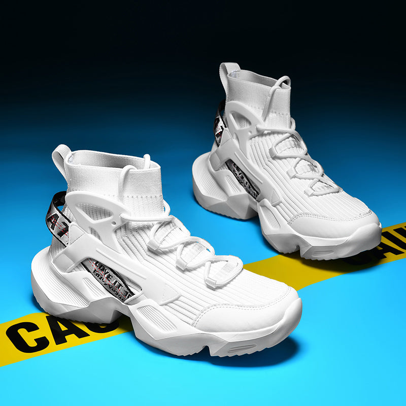 Men’s Trendy Knit Running Sneakers – Ultra-Lightweight, Breathable & Shock-Absorbing Sport Shoes | 803-1