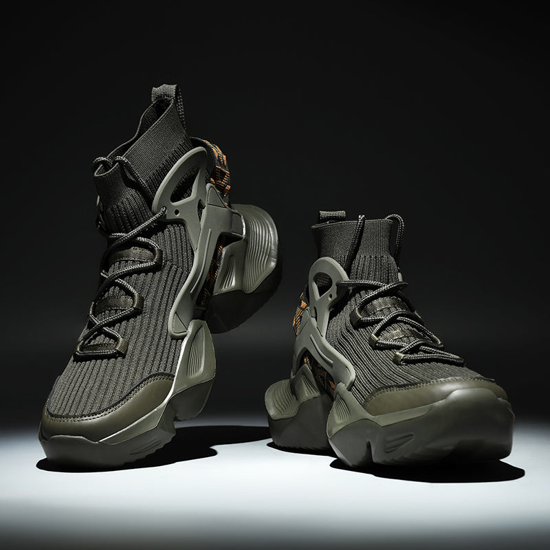 Men’s Trendy Knit Running Sneakers – Ultra-Lightweight, Breathable & Shock-Absorbing Sport Shoes | 803-1