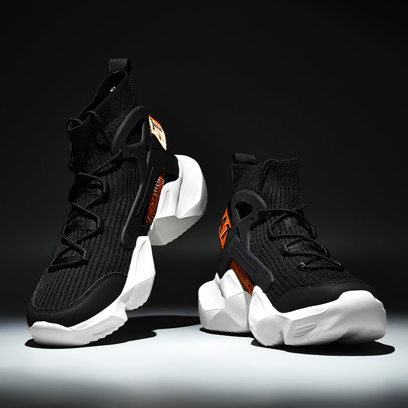 Men’s Trendy Knit Running Sneakers – Ultra-Lightweight, Breathable & Shock-Absorbing Sport Shoes | 803-1