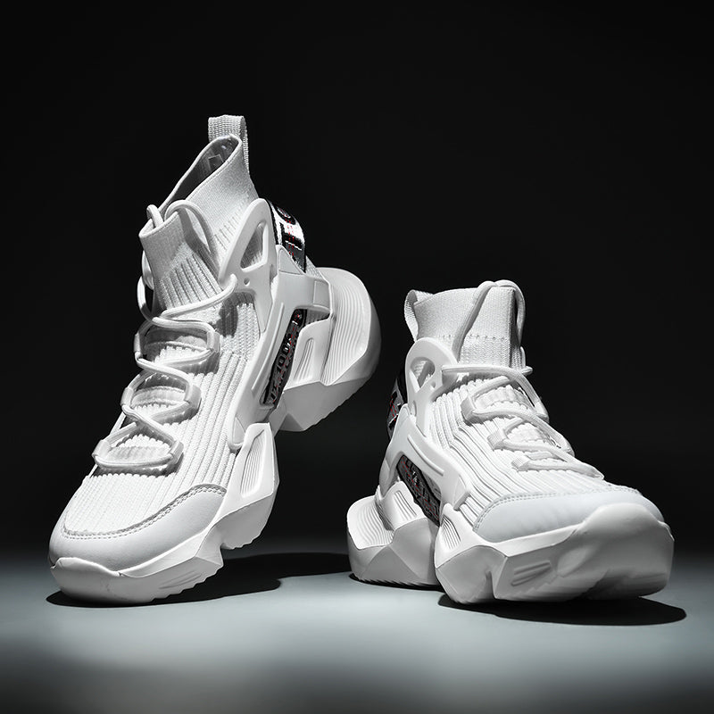 Men’s Trendy Knit Running Sneakers – Ultra-Lightweight, Breathable & Shock-Absorbing Sport Shoes | 803-1