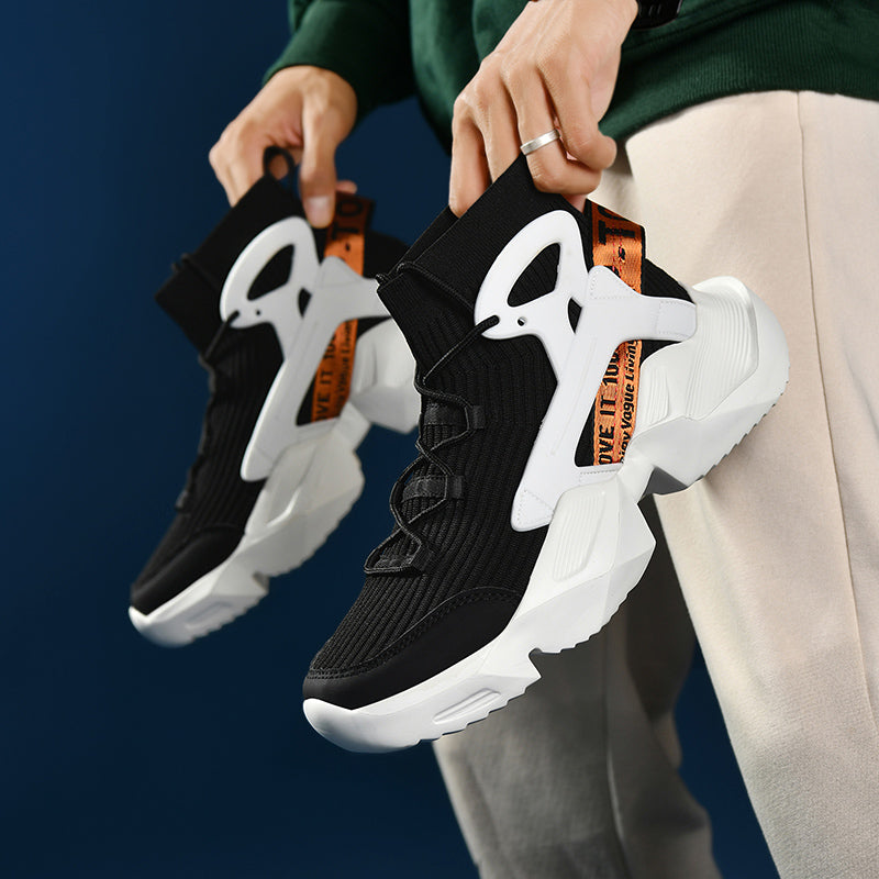 Men’s Trendy Knit Running Sneakers – Ultra-Lightweight, Breathable & Shock-Absorbing Sport Shoes | 803-1