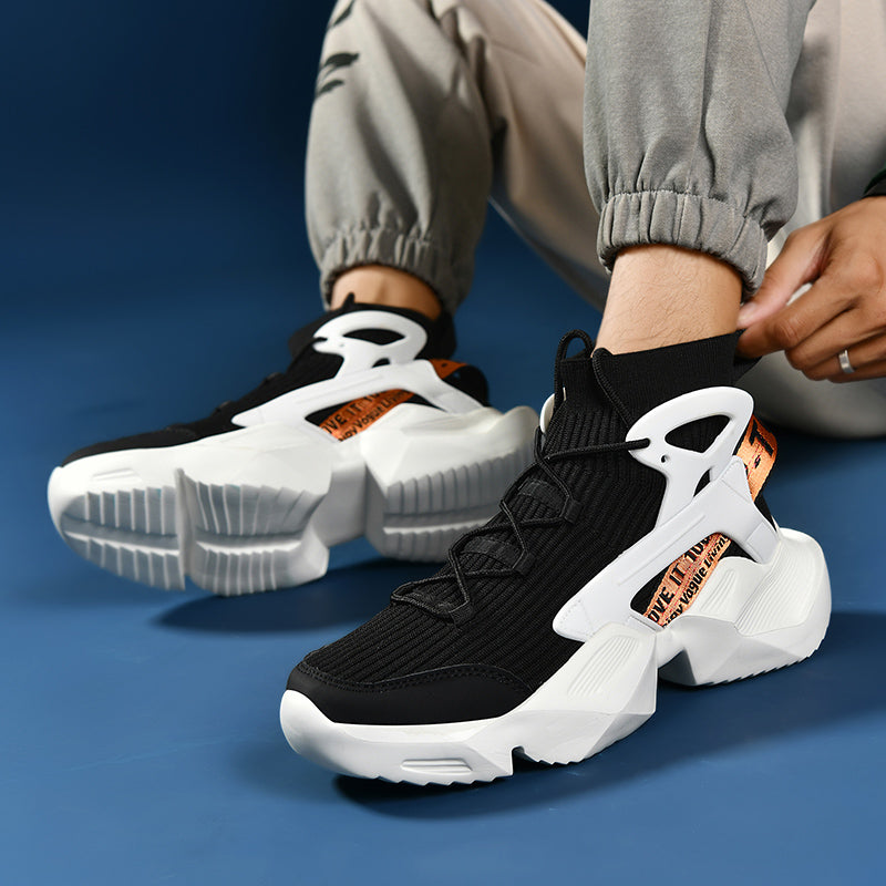 Men’s Trendy Knit Running Sneakers – Ultra-Lightweight, Breathable & Shock-Absorbing Sport Shoes | 803-1