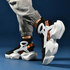 Men’s Trendy Knit Running Sneakers – Ultra-Lightweight, Breathable & Shock-Absorbing Sport Shoes | 803-1