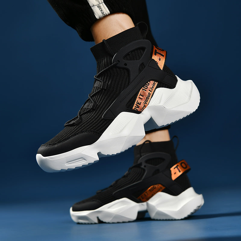 Men’s Trendy Knit Running Sneakers – Ultra-Lightweight, Breathable & Shock-Absorbing Sport Shoes | 803-1