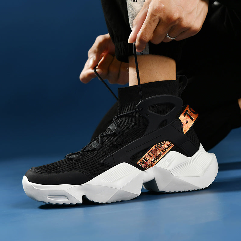 Men’s Trendy Knit Running Sneakers – Ultra-Lightweight, Breathable & Shock-Absorbing Sport Shoes | 803-1