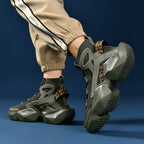 Men’s Trendy Knit Running Sneakers – Ultra-Lightweight, Breathable & Shock-Absorbing Sport Shoes | 803-1