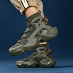 Men’s Trendy Knit Running Sneakers – Ultra-Lightweight, Breathable & Shock-Absorbing Sport Shoes | 803-1