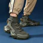 Men’s Trendy Knit Running Sneakers – Ultra-Lightweight, Breathable & Shock-Absorbing Sport Shoes | 803-1