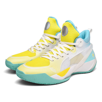 Men's High-Top Basketball Shoes Luminous Sports Sneakers with Enhanced Grip for Performance | 8010