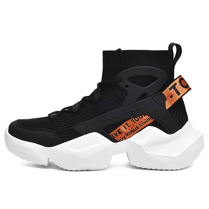 Men’s Trendy Knit Running Sneakers – Ultra-Lightweight, Breathable & Shock-Absorbing Sport Shoes | 803-1