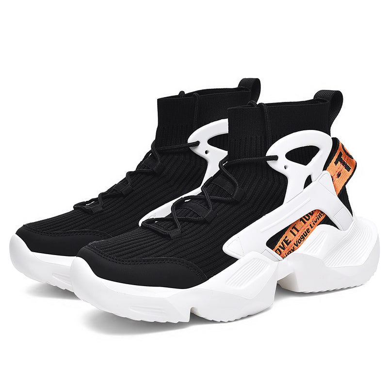 Men’s Trendy Knit Running Sneakers – Ultra-Lightweight, Breathable & Shock-Absorbing Sport Shoes | 803-1