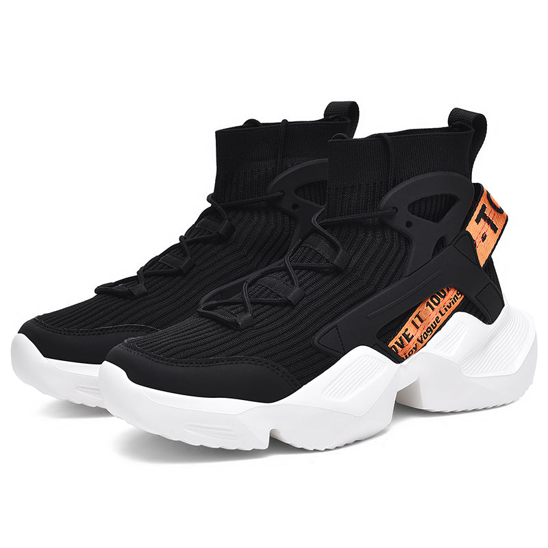 Men’s Trendy Knit Running Sneakers – Ultra-Lightweight, Breathable & Shock-Absorbing Sport Shoes | 803-1