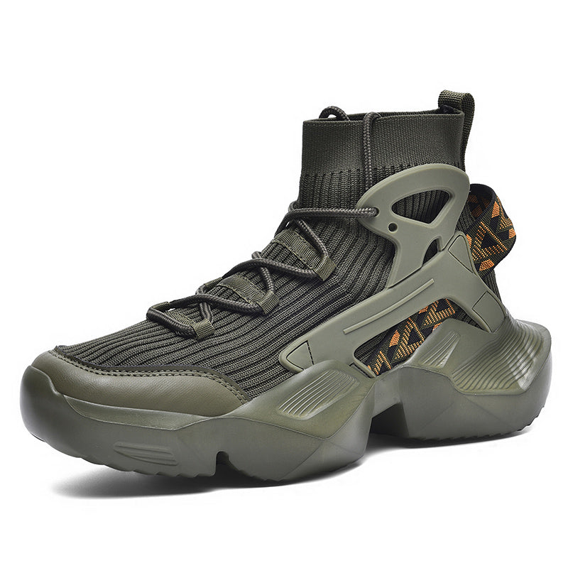 Men’s Trendy Knit Running Sneakers – Ultra-Lightweight, Breathable & Shock-Absorbing Sport Shoes | 803-1