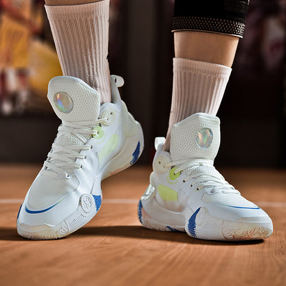 Men's High-Top Basketball Shoes Luminous Sports Sneakers with Enhanced Grip for Performance | 8010