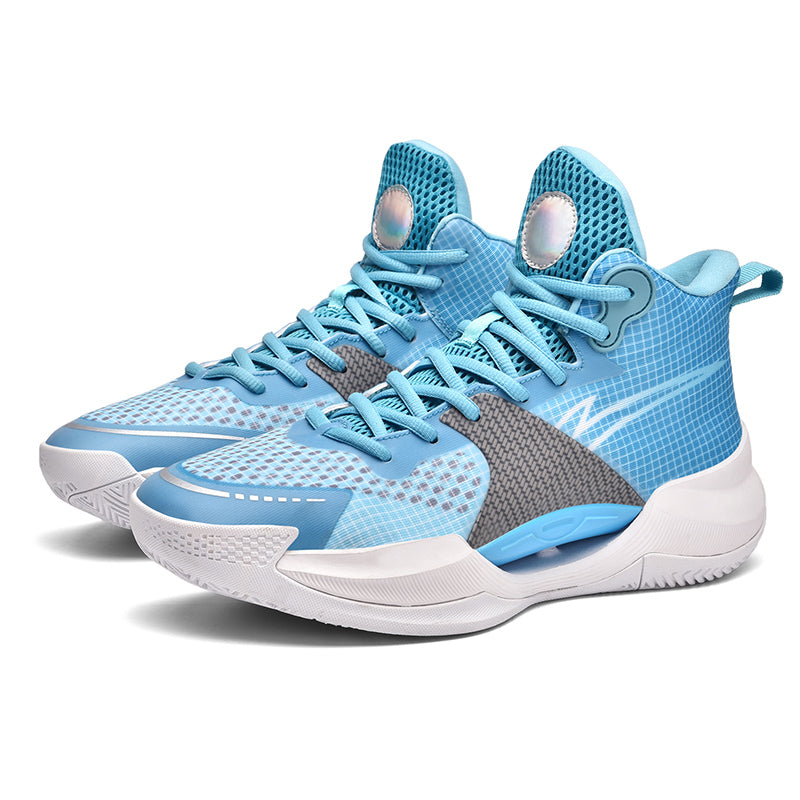 Men's Luminous High-Top Basketball Shoes Ultra-Light Winter Mesh Training & Casual Sneakers | 8012