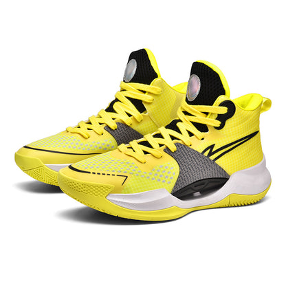 Men's Luminous High-Top Basketball Shoes Ultra-Light Winter Mesh Training & Casual Sneakers | 8012