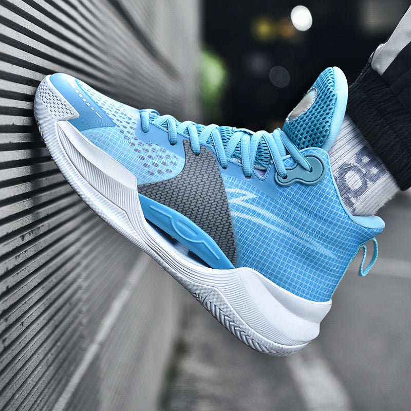 Men's Luminous High-Top Basketball Shoes Ultra-Light Winter Mesh Training & Casual Sneakers | 8012