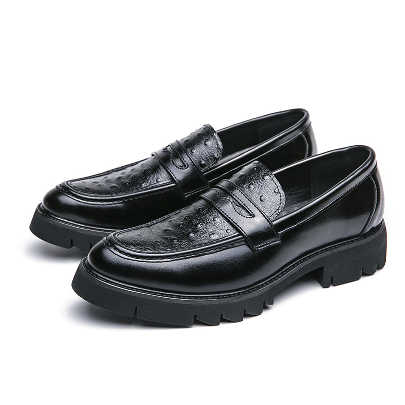 Premium Men's Penny Loafers Formal Business Slip On Loafers Leather Shoes | 8851