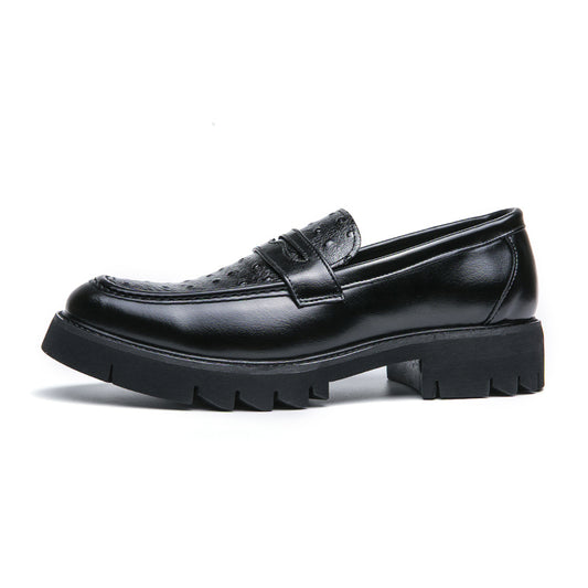 Mocassins Penny pour hommes de qualité supérieure, mocassins d'affaires formels à enfiler, chaussures en cuir | 8851 