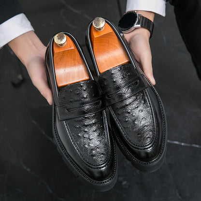 Mocassini da uomo di alta qualità, formali, da lavoro, slip-on, in pelle | 8851 