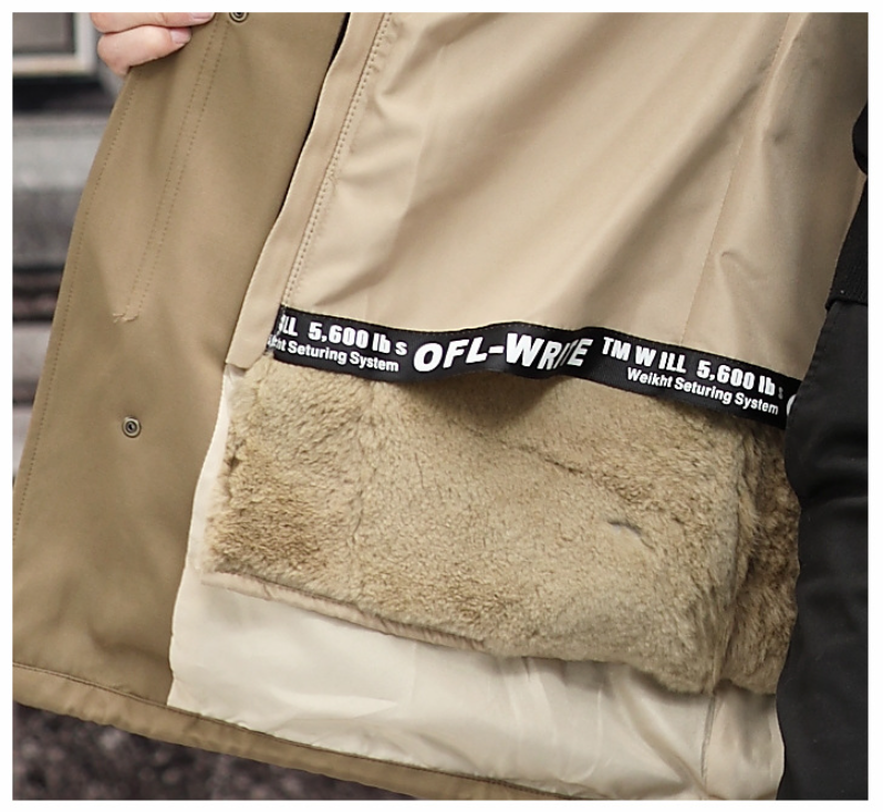 Snow Lotus Men's Otter Rabbit Fur Parka | Detachable Fur Lining Long Winter Coat | Mid-Length Hooded Faux Fur Jacket | 212