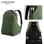 Kingsons Eco-Friendly Men’s Backpack – RPET, USB & Lock | 9658