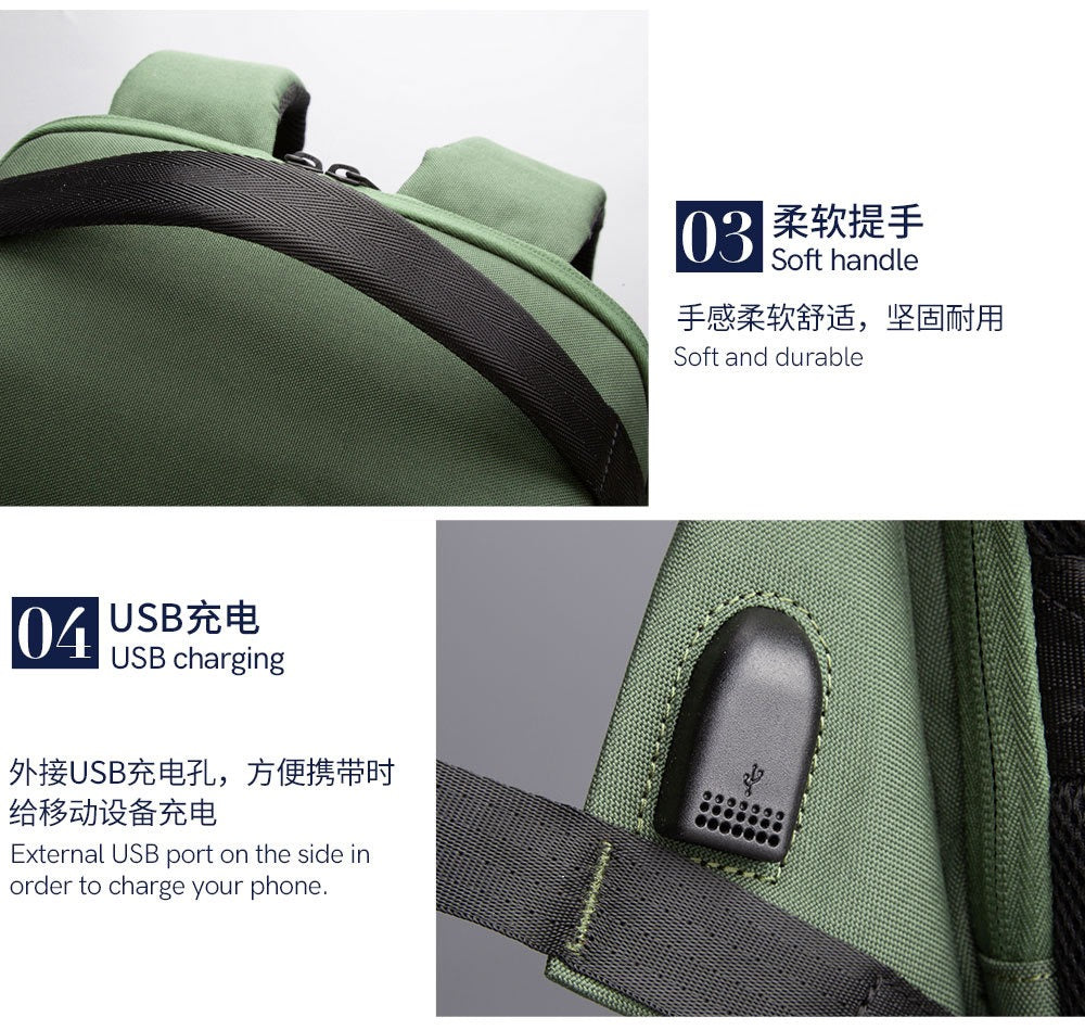 Kingsons Eco-Friendly Men’s Backpack – RPET, USB & Lock | 9658