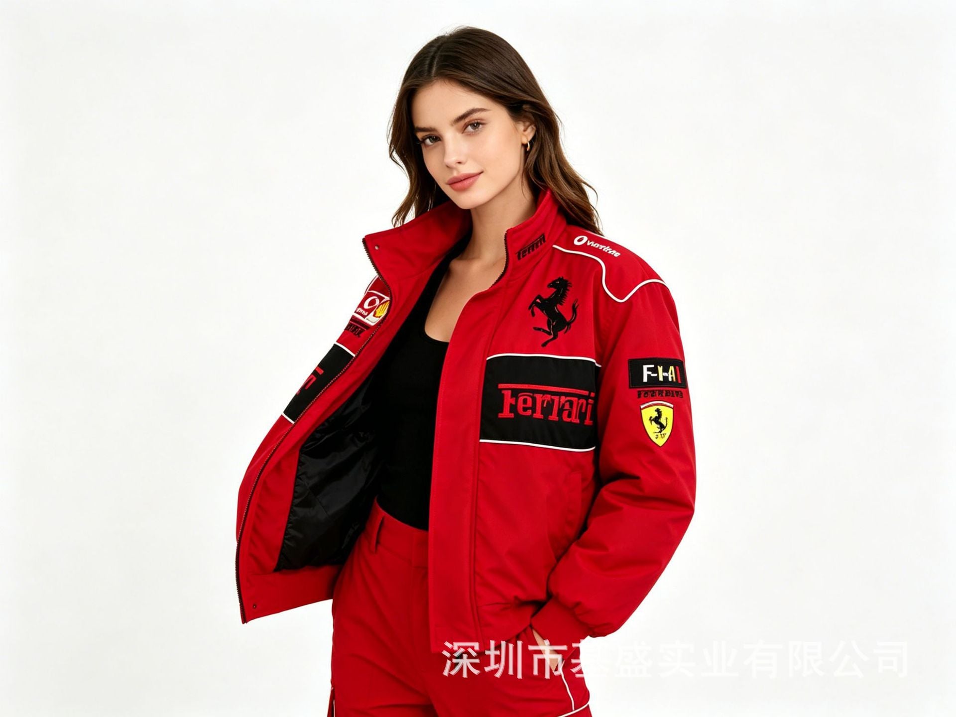 Vintage F1 Racing Jacket Marlboro Style Embroidered Cotton Puffer Coat Unisex Retro Motorsport Outerwear