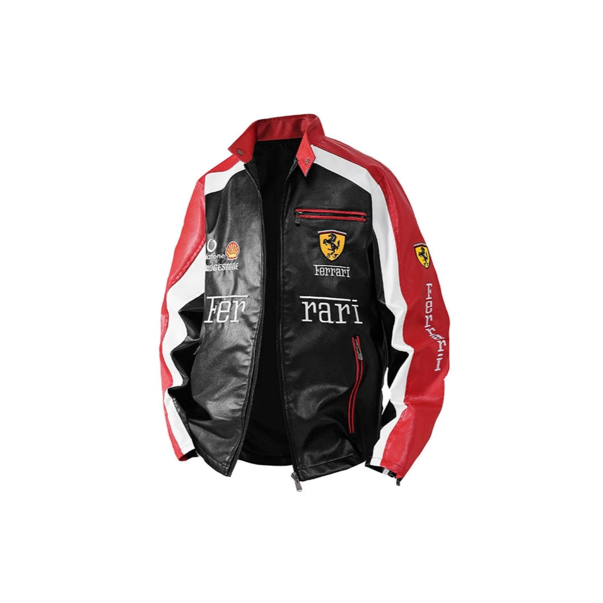 Men's PU Leather Moto Jacket | 2026 Korean Style Racing Coat | Waterproof Windproof Fleece-Lined Biker Outerwear