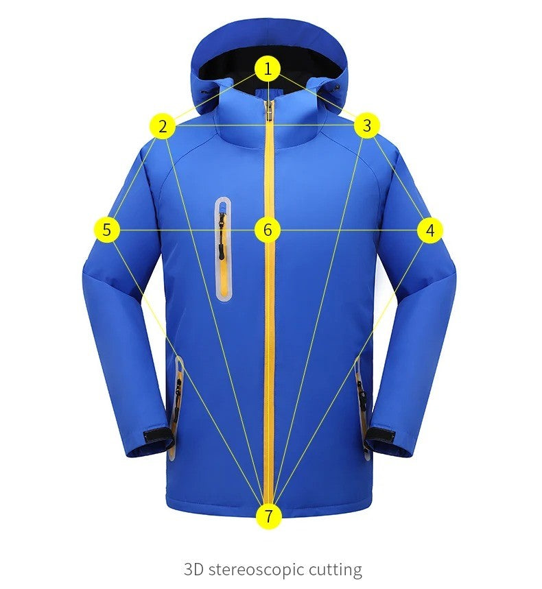 Men Winter Thick Jackets Fleece Inner Plus Size Outdoor Winter Premium Jacket | TS905