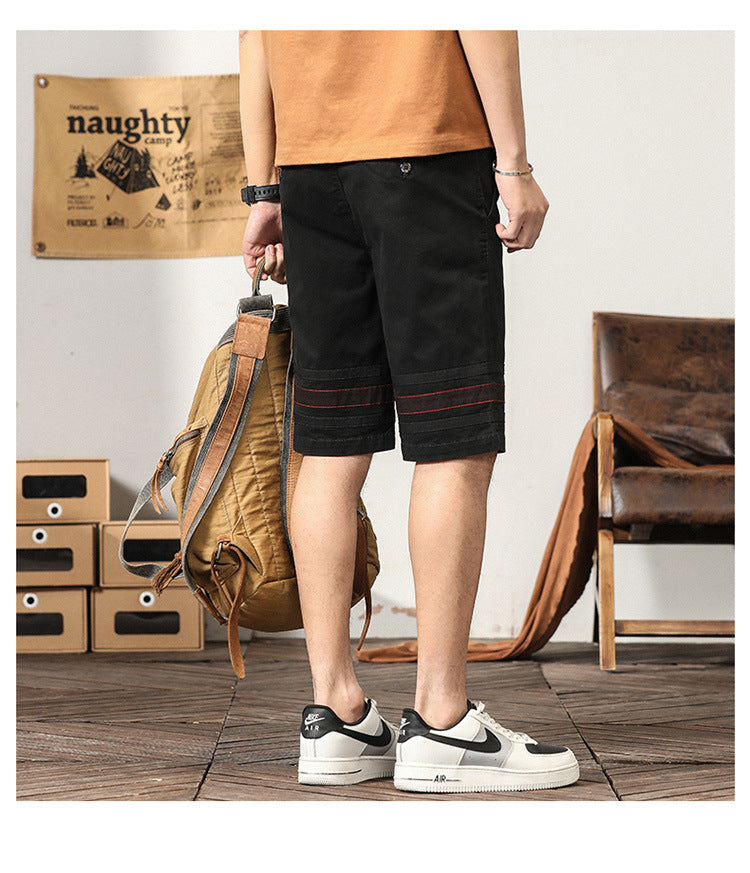 Short cargo slim décontracté pour homme, coupe athlétique, tendance et jeune | G3612 